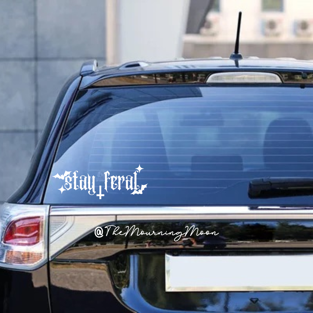 Stay feral decal