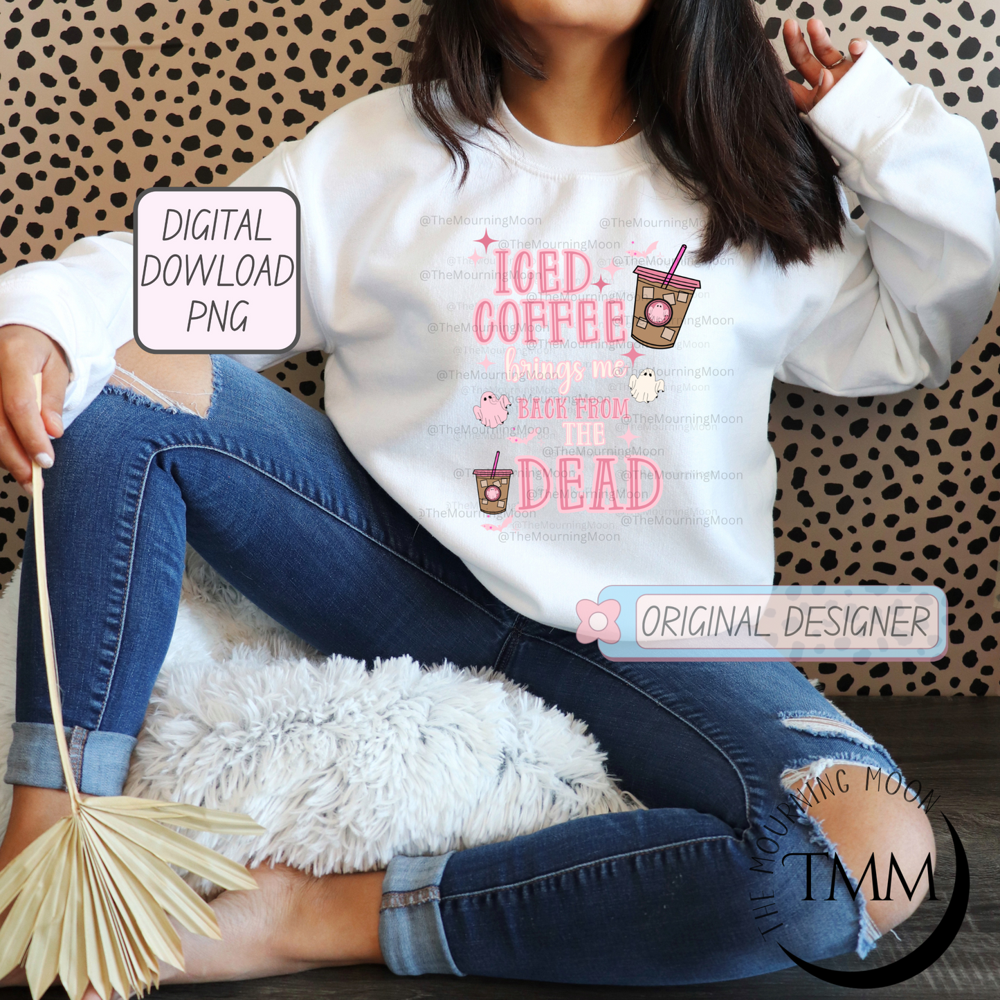 Iced coffee brings me back to life png digital download
