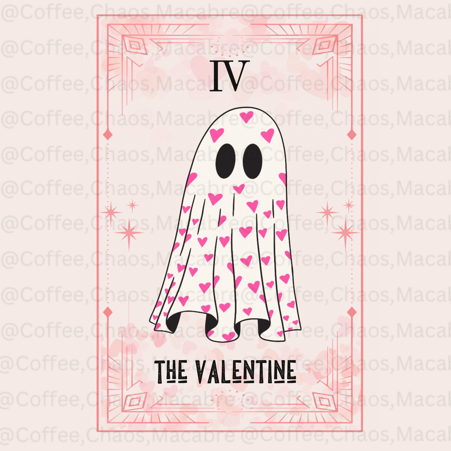 The Valentine tarot ghost digital png download