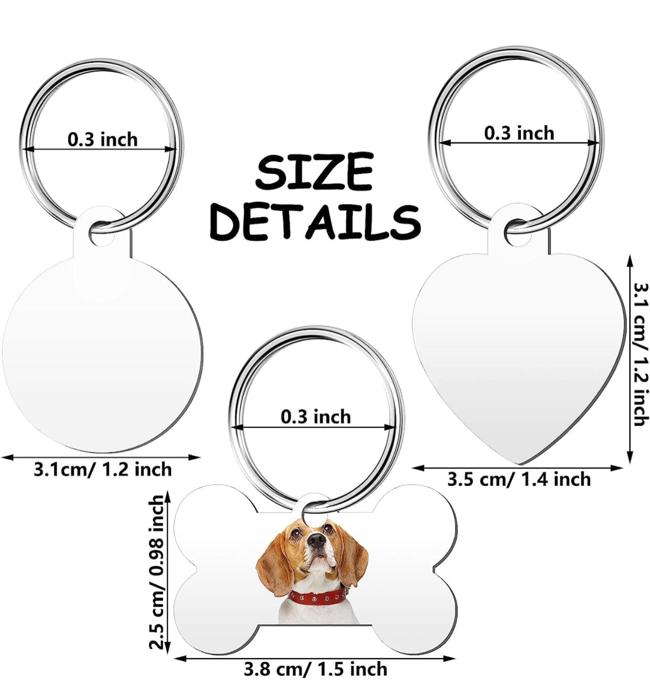 Purple skulls pet ID tag