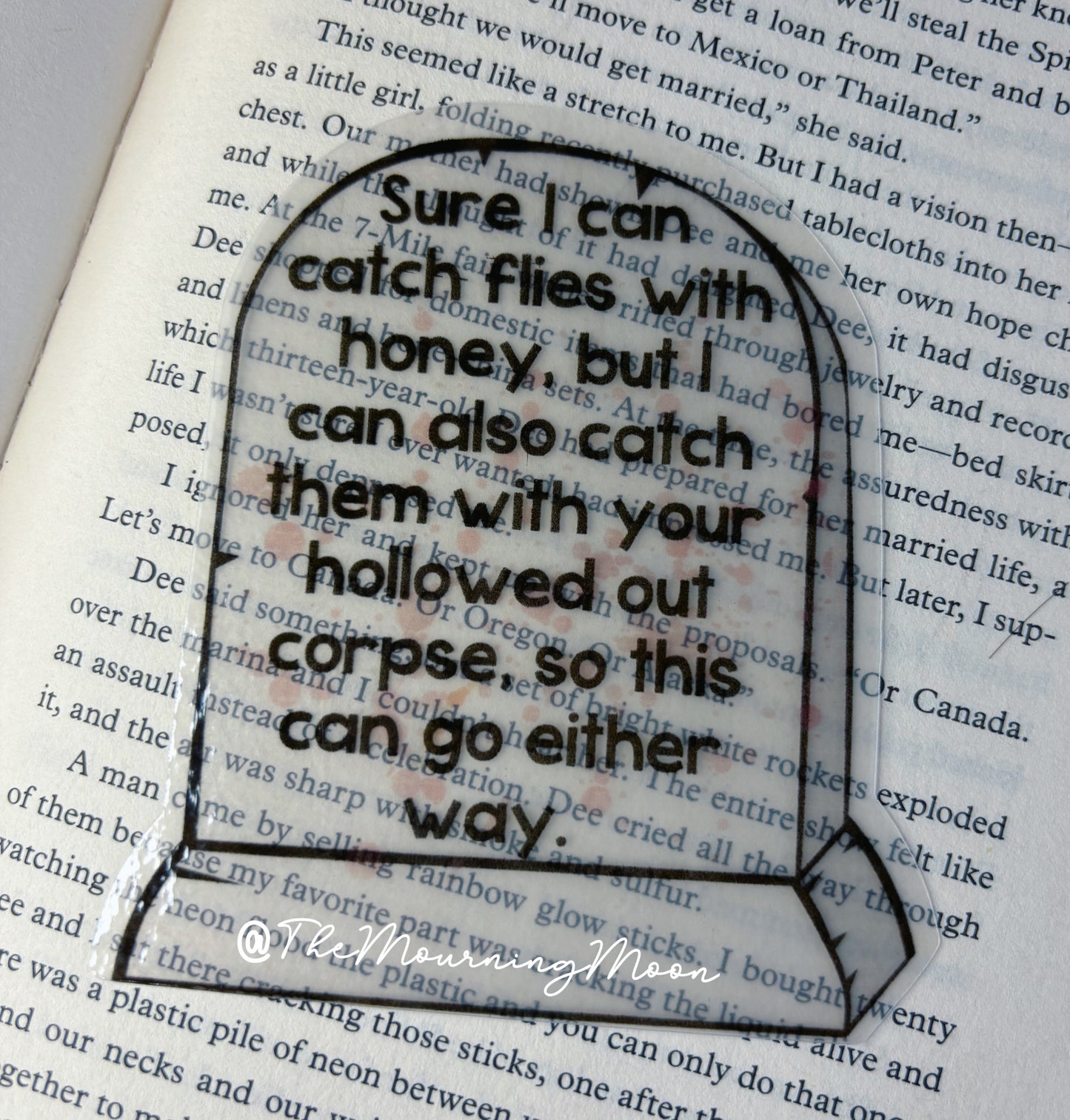 Tombstone bookmark