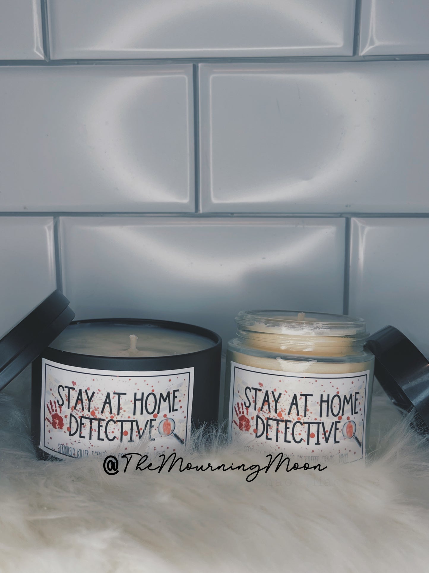 Stay at home detective candle