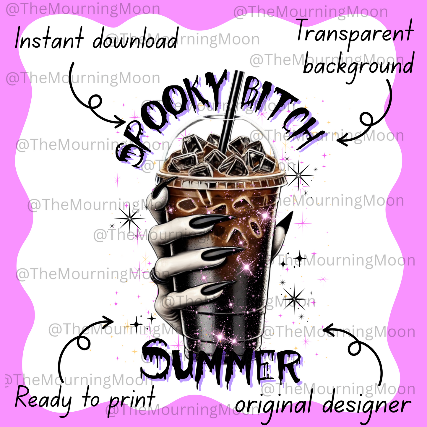 Spooky bitch summer digital print download