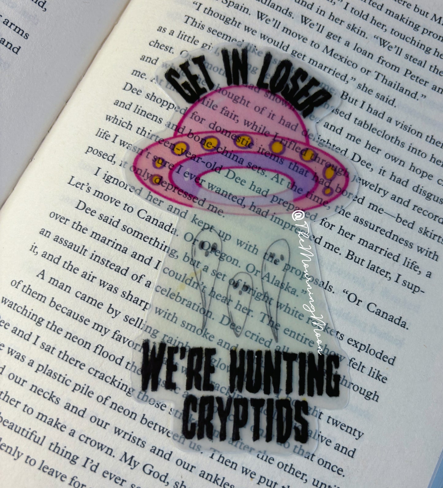 Hunting cryptids bookmark