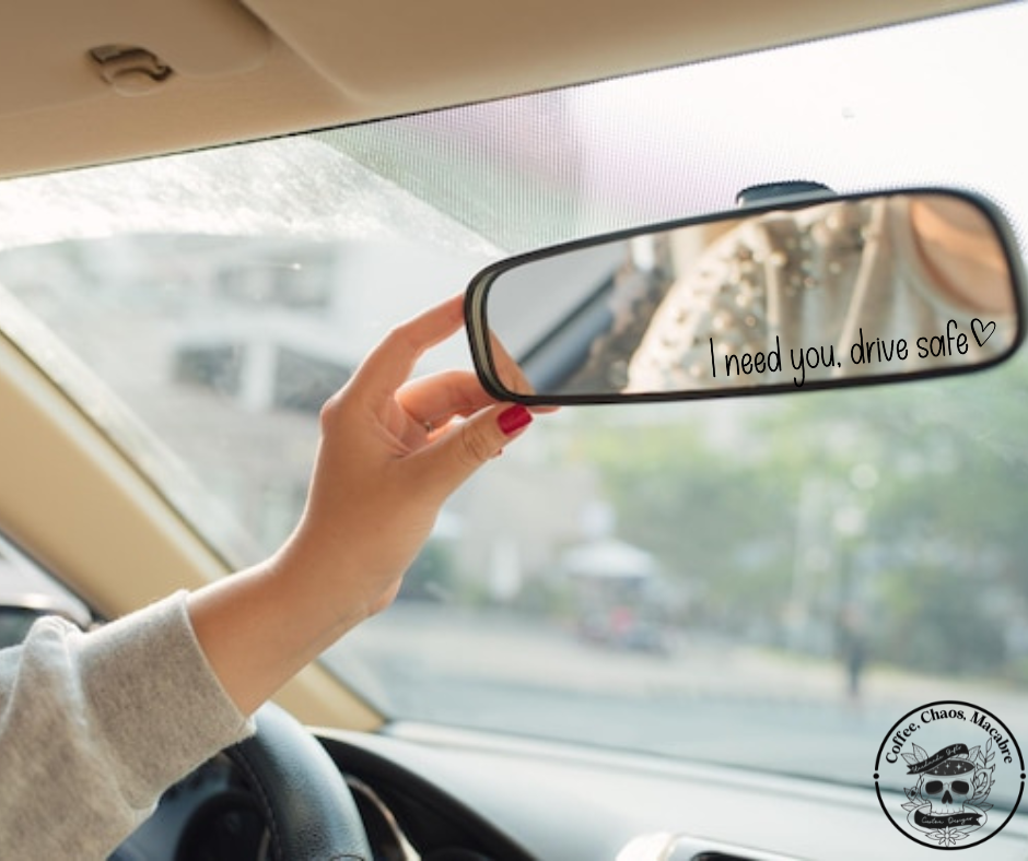 Review mirror decal