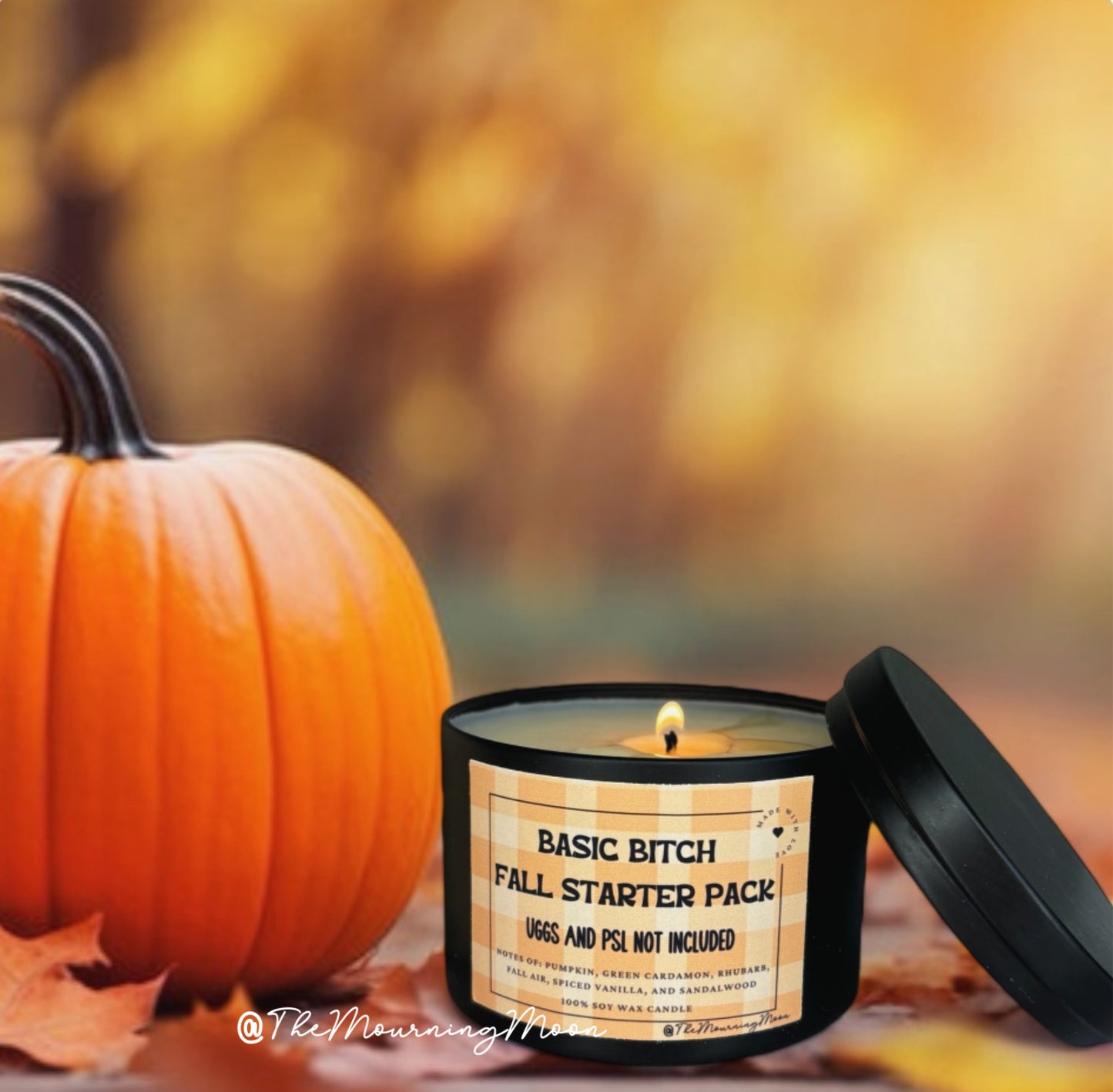 Basic bitch fall starter pack candle