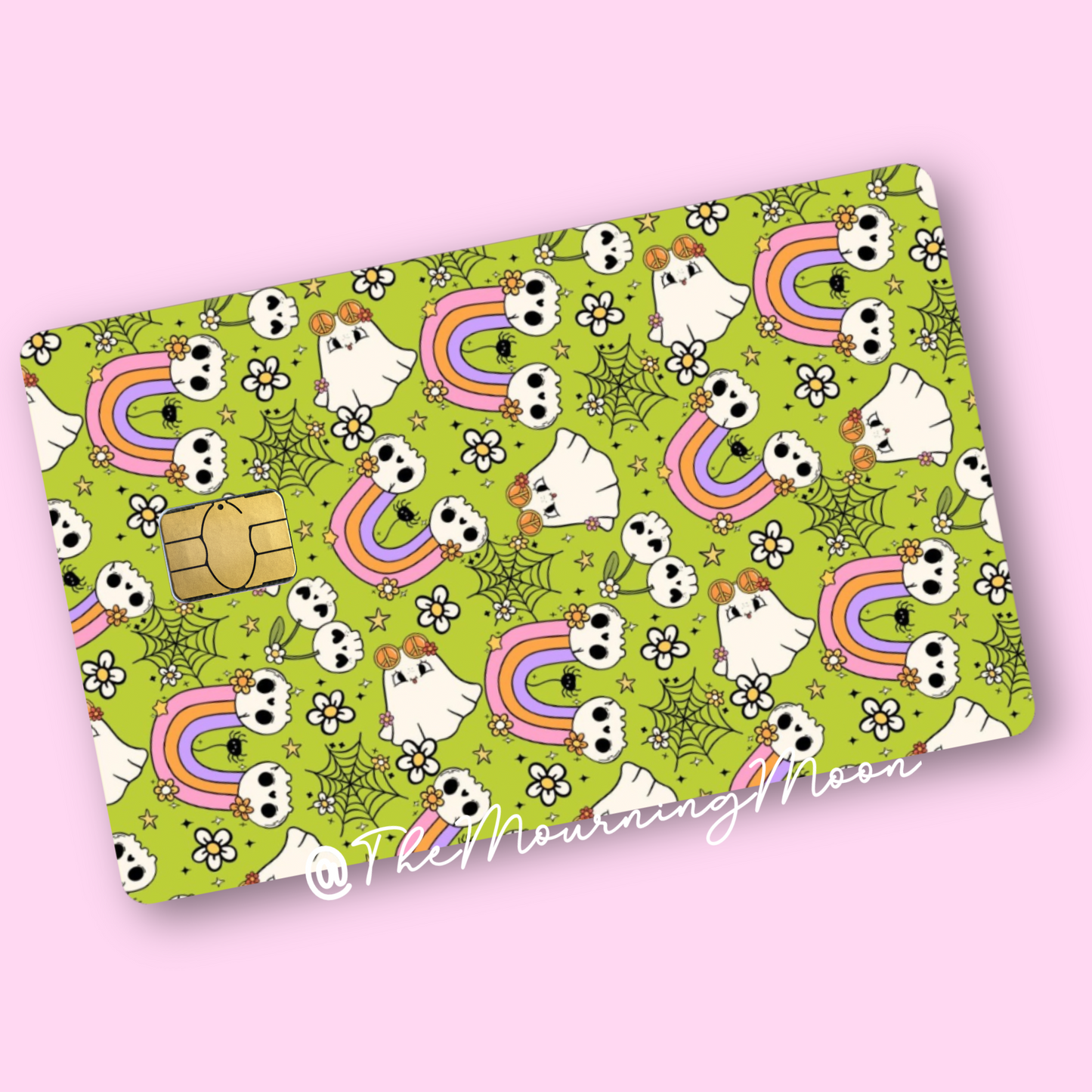 Green ghost credit card skin