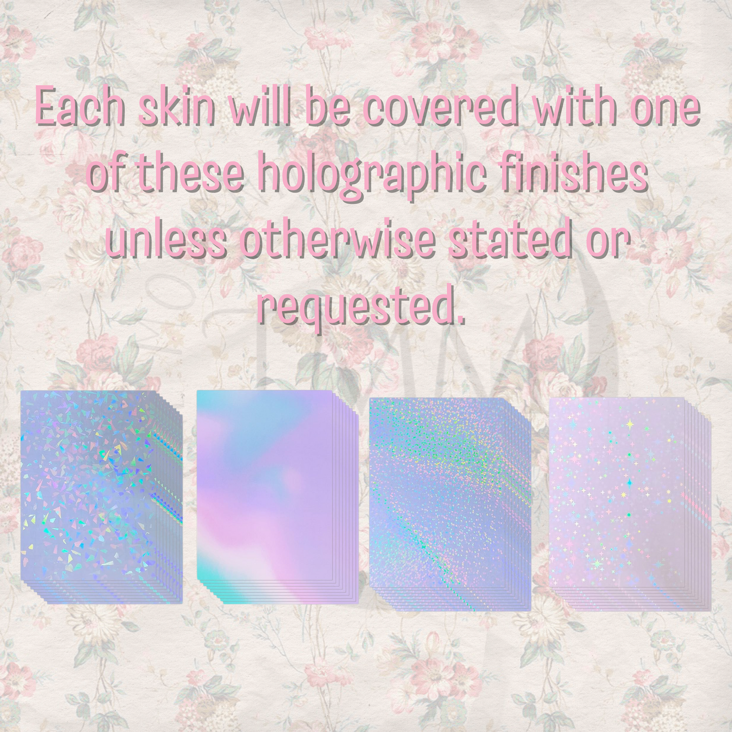 Pink skeleton finger credit card skin