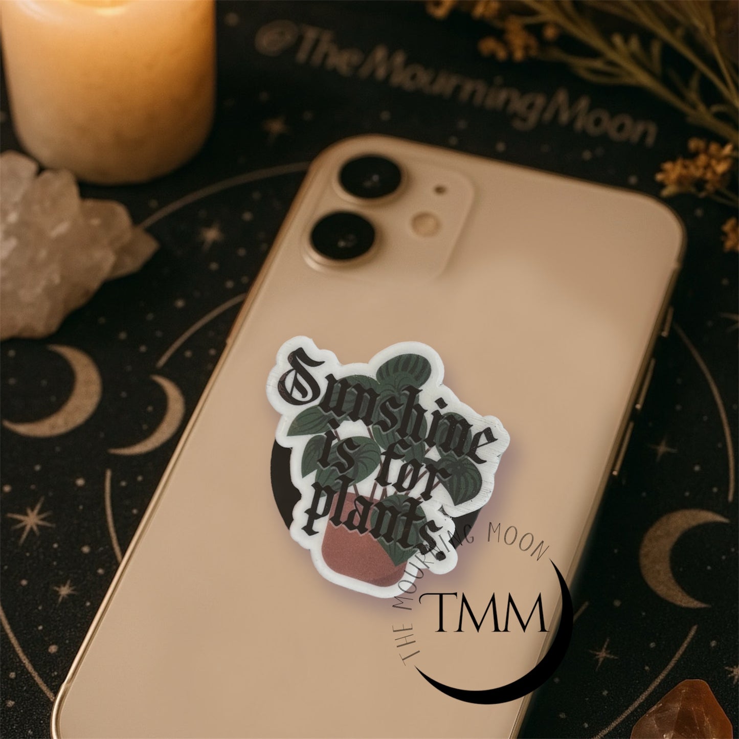 Sunshines for plants shaped phone grip