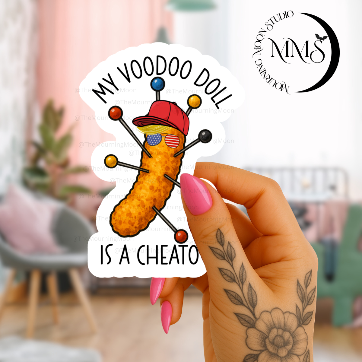 My voodoo doll is a cheato sticker