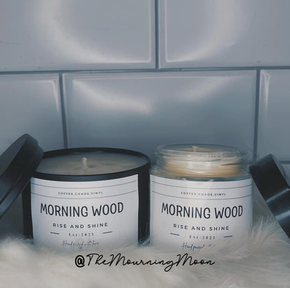 Morning wood candle