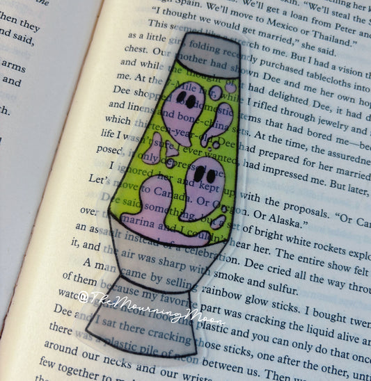 Ghost lava lamp bookmark