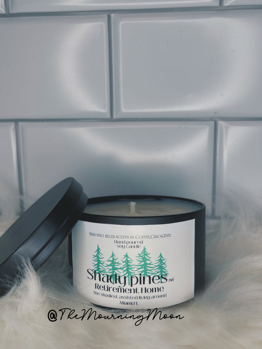 Shady pines (ma!) candle