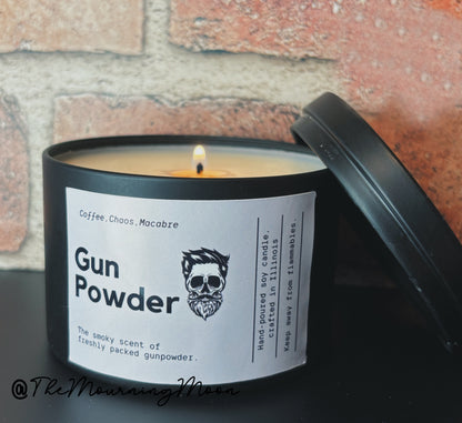 Gun powder candle