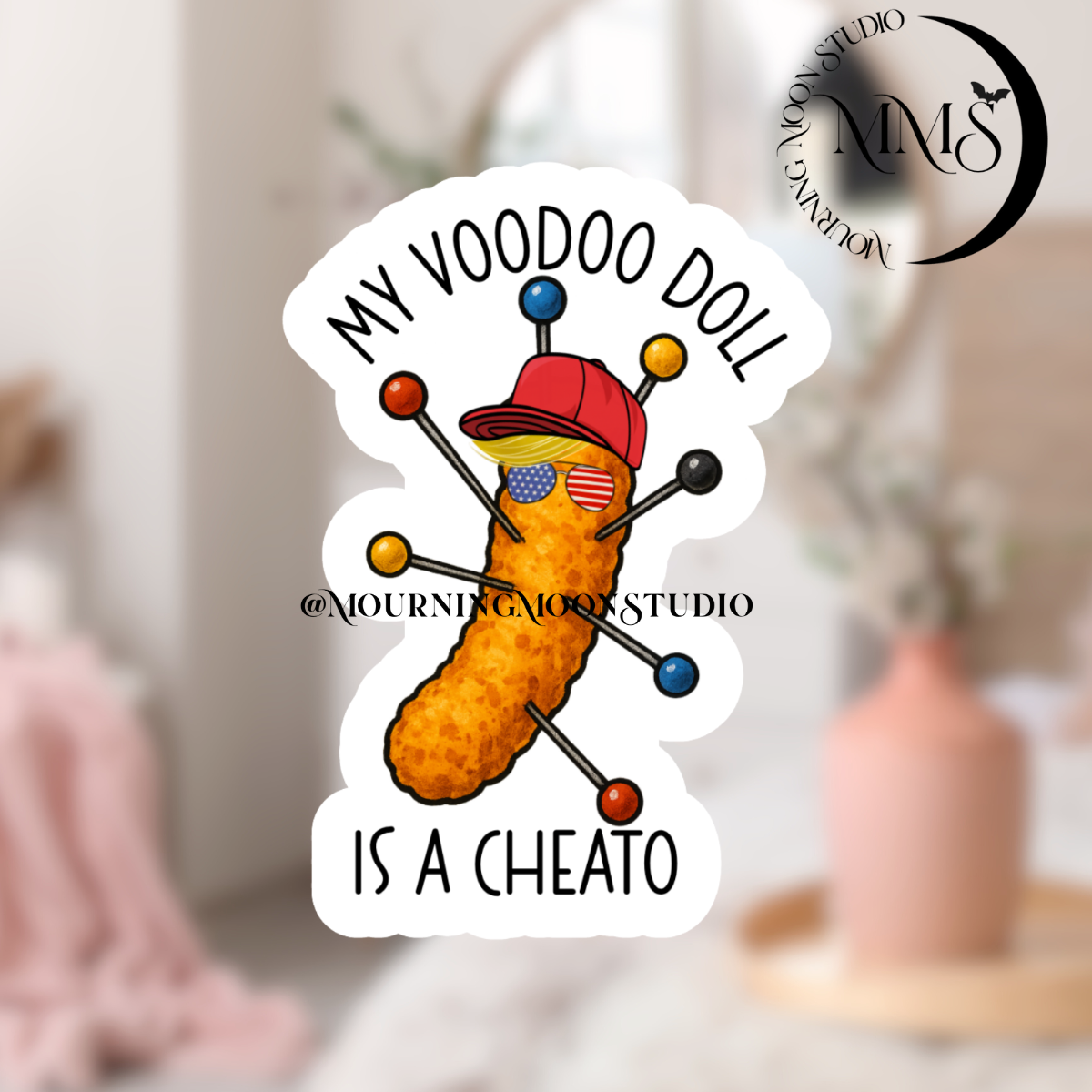 My voodoo doll is a cheato sticker