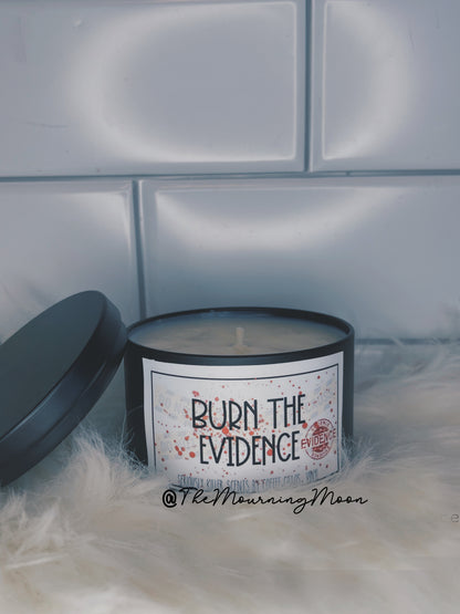 Burn the evidence candle
