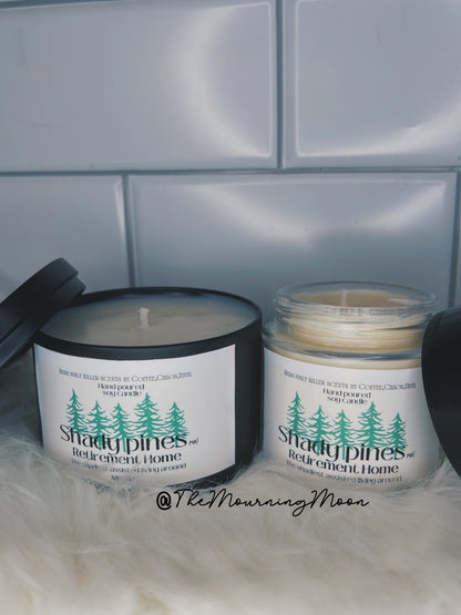 Shady pines (ma!) candle