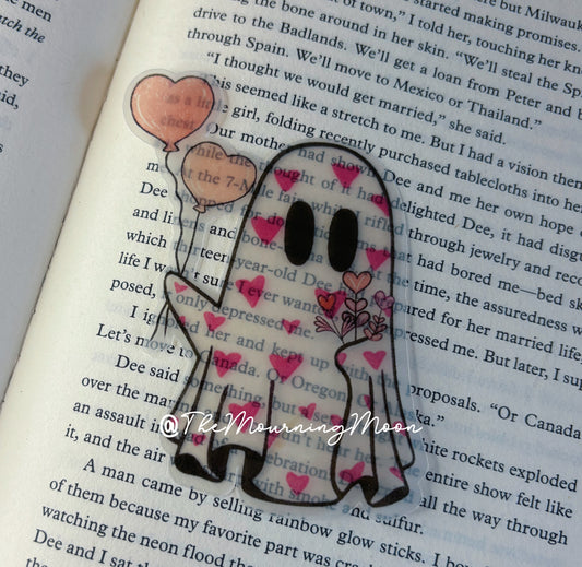 Valentine ghost bookmark
