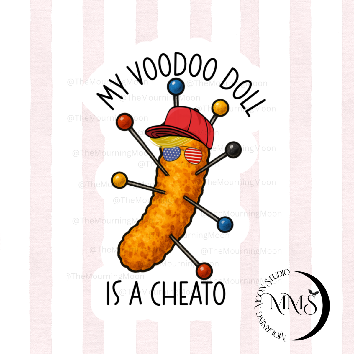 My voodoo doll is a cheato sticker