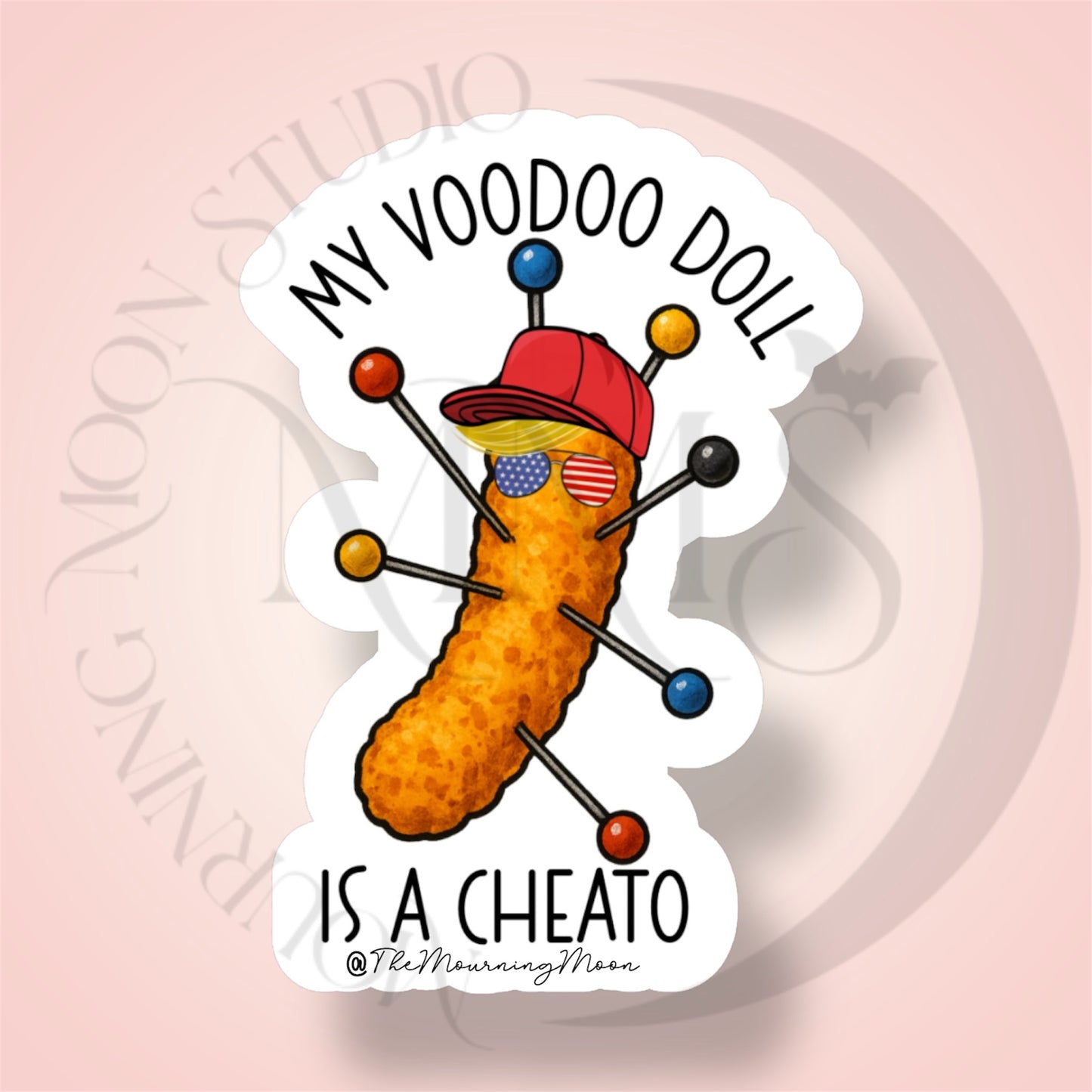 My voodoo doll is a cheato sticker