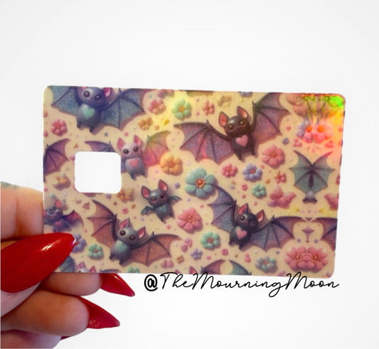 3d bats credit card skin