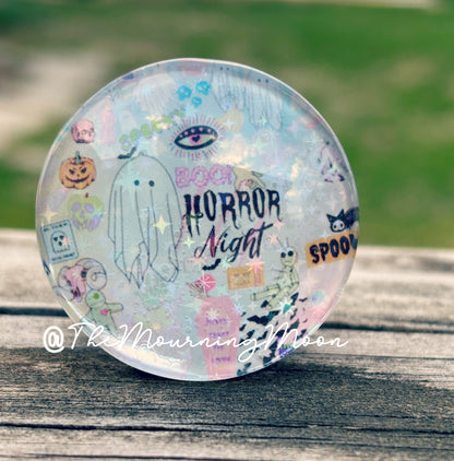 Horror nights pastel glass dome phone grip