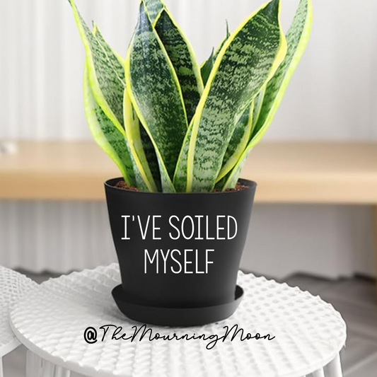I’ve soiled myself plant pot