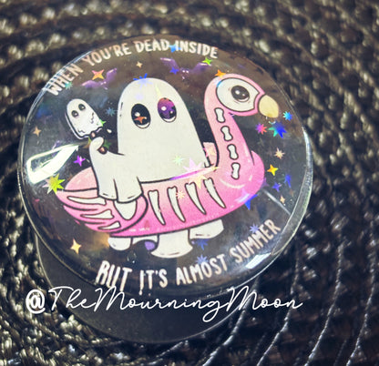 Summer ghost glass dome phone grip