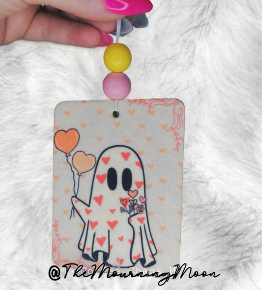 Heart ghost air freshener