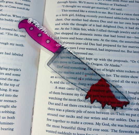 Bloody knife bookmark