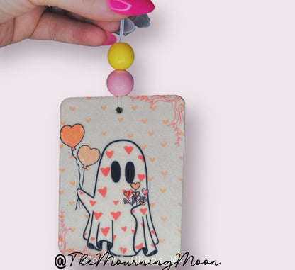 Heart ghost air freshener