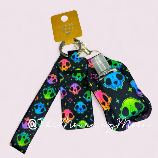 Cat skull keyfob wristlet