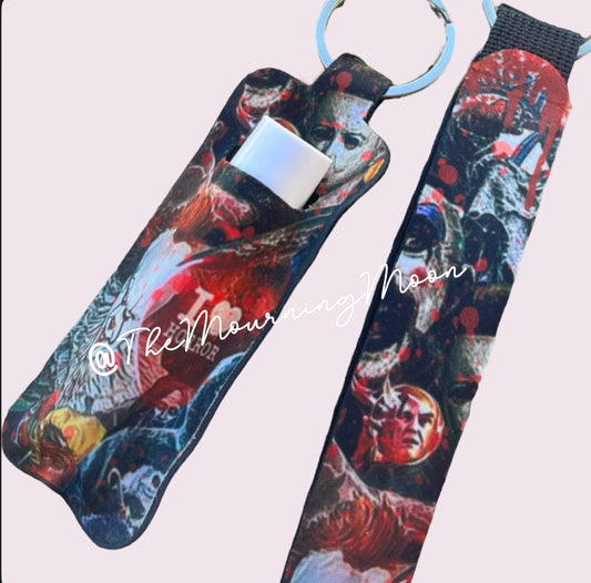 Horror movie key fob wristlet
