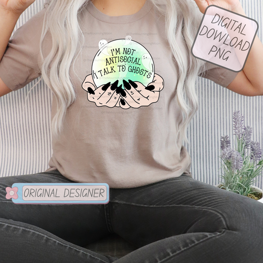 I’m not antisocial png digital download