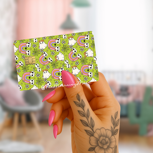 Green ghost credit card skin