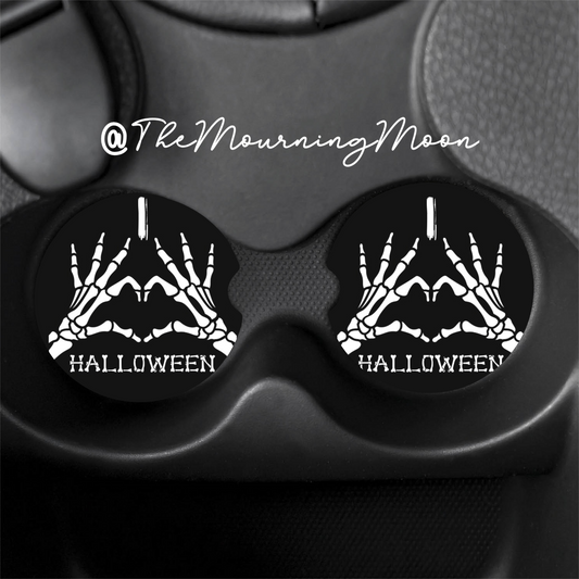 I love Halloween car coasters
