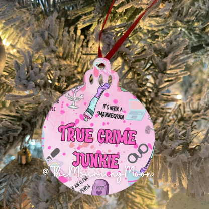 True crime junkie ornament