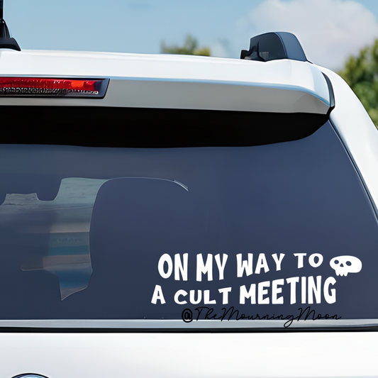 Cult meeting decal