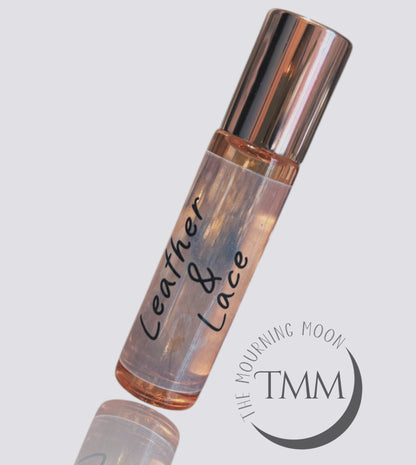 Leather and lace roll on perfume oil