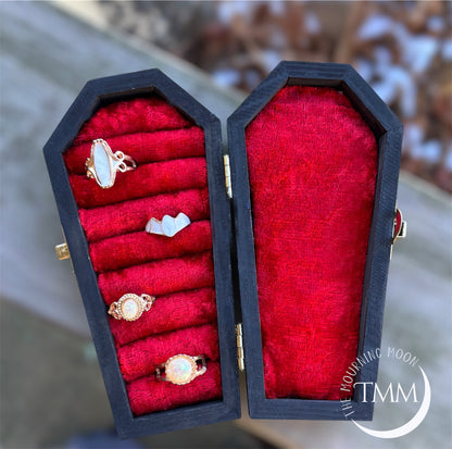Til we are ghosts coffin shaped jewelry box