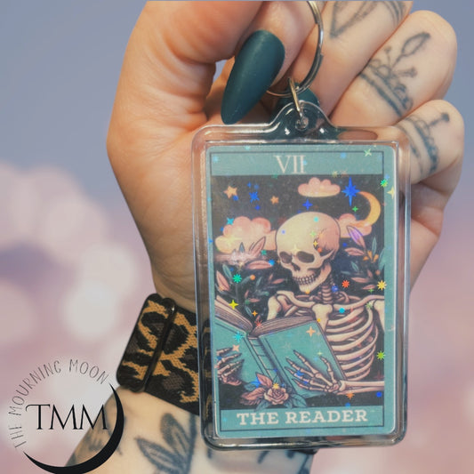 The reader holographic keychain