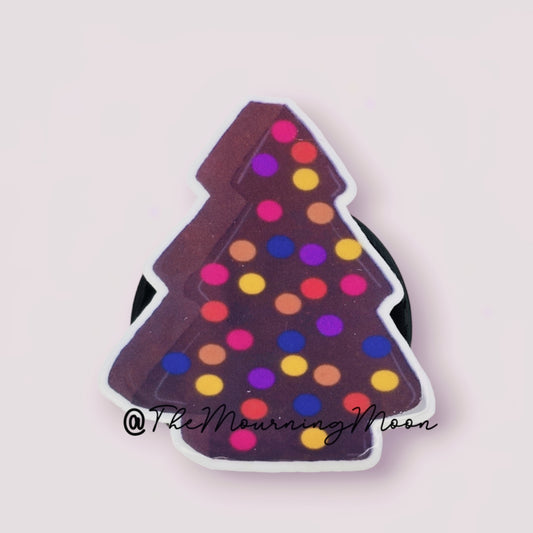 Galaxy brownie christmas tree cake shaped phone grip
