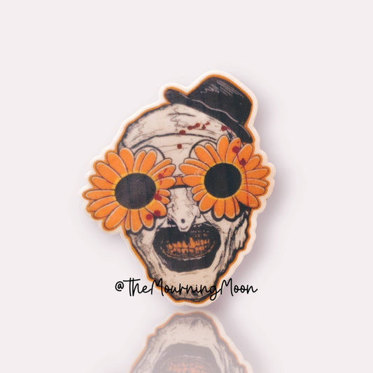 Art the clown shaped phone grip