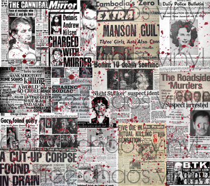Serial killer tumbler sublimation png
