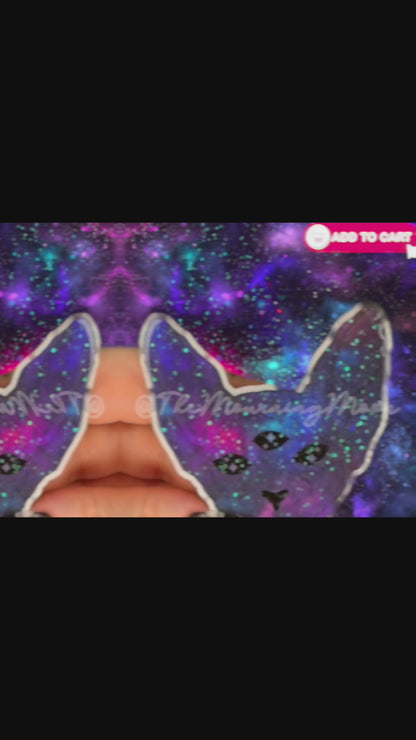 Galaxy sphinx cat phone grip