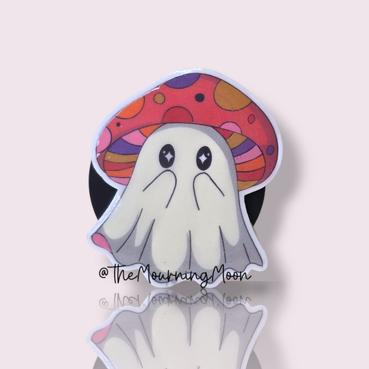 Mushroom ghost phone grip